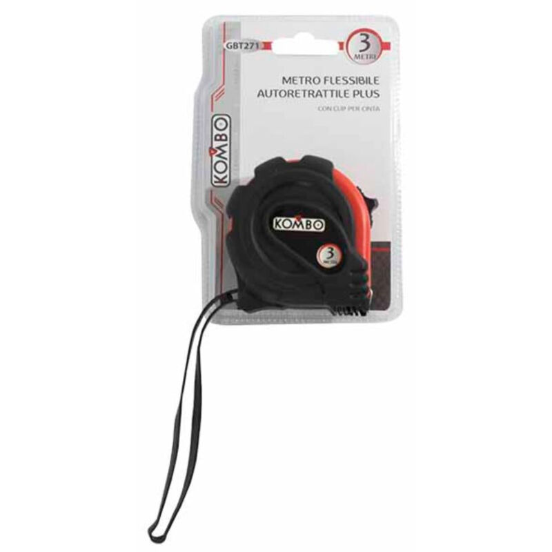 foto del prodotto metro flessibile autoretrattile con clip 3mtx16mm