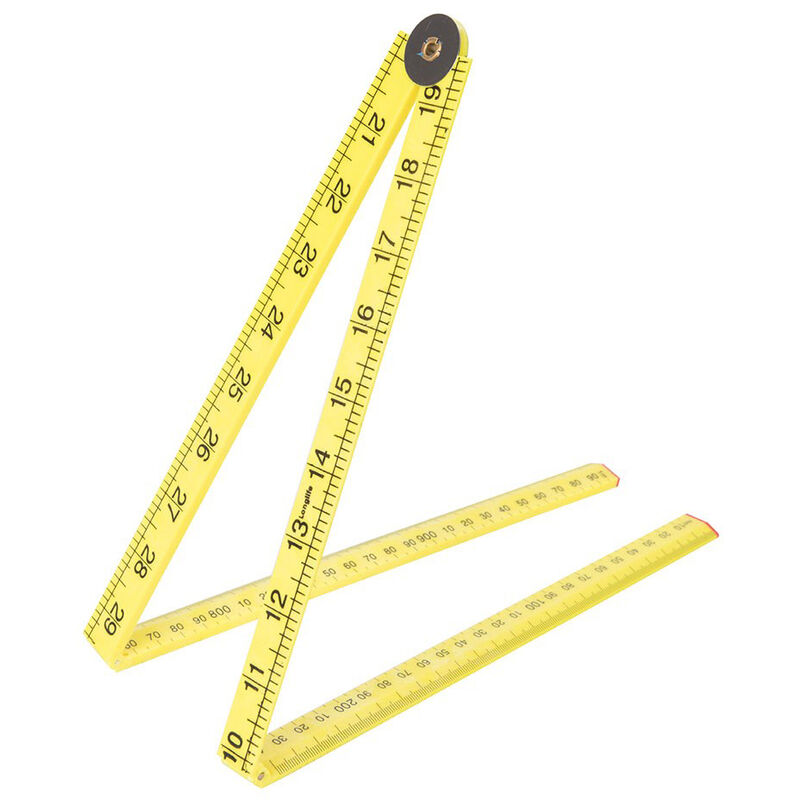 foto del prodotto metro pieghevole righello in plastica 1mt silverline 733241
