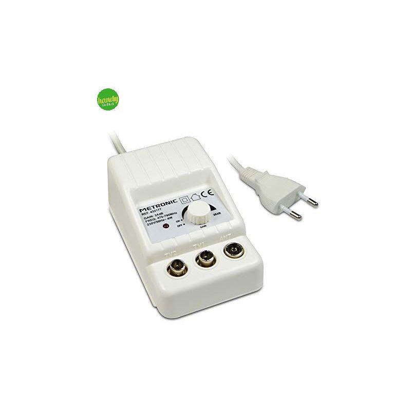 foto del prodotto metronic amplificatore regolabile 1 ingresso 2 uscite da interno