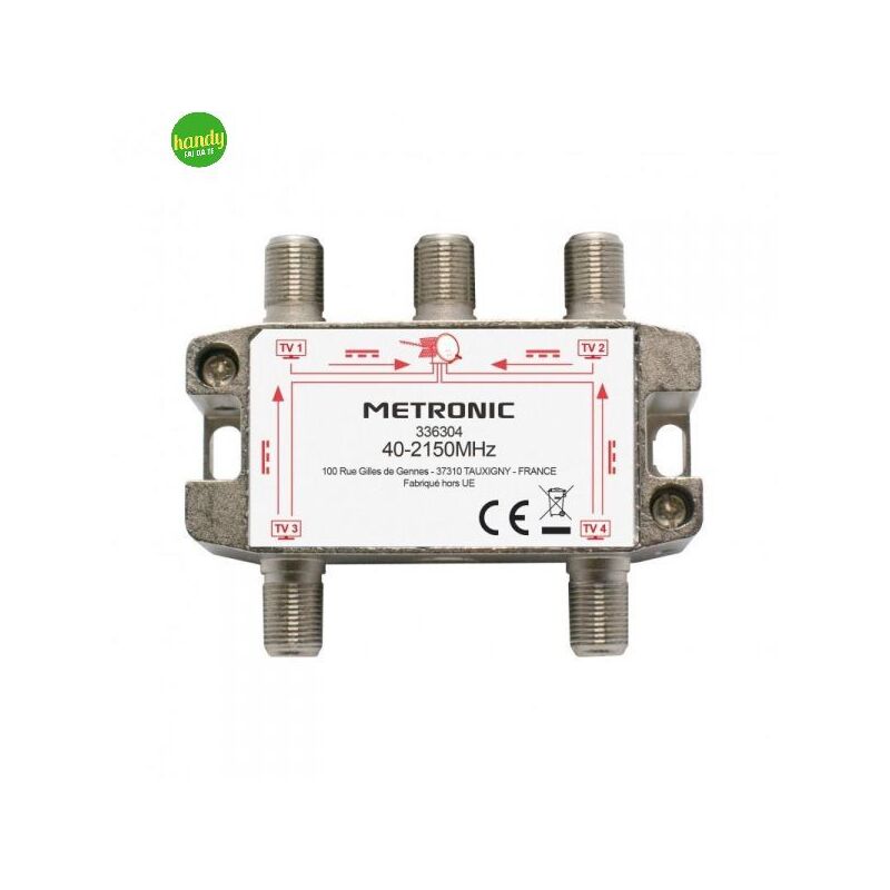 foto del prodotto metronic partitore satellite tv 4 uscite
