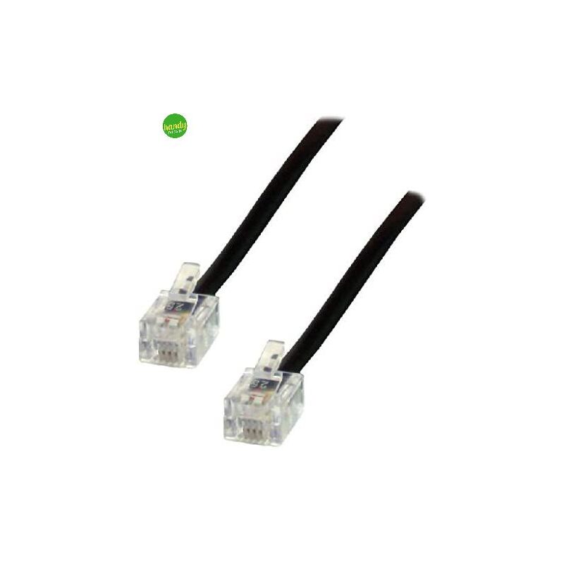 foto del prodotto metronic prolunga telefonica rj11 m m m3 nero