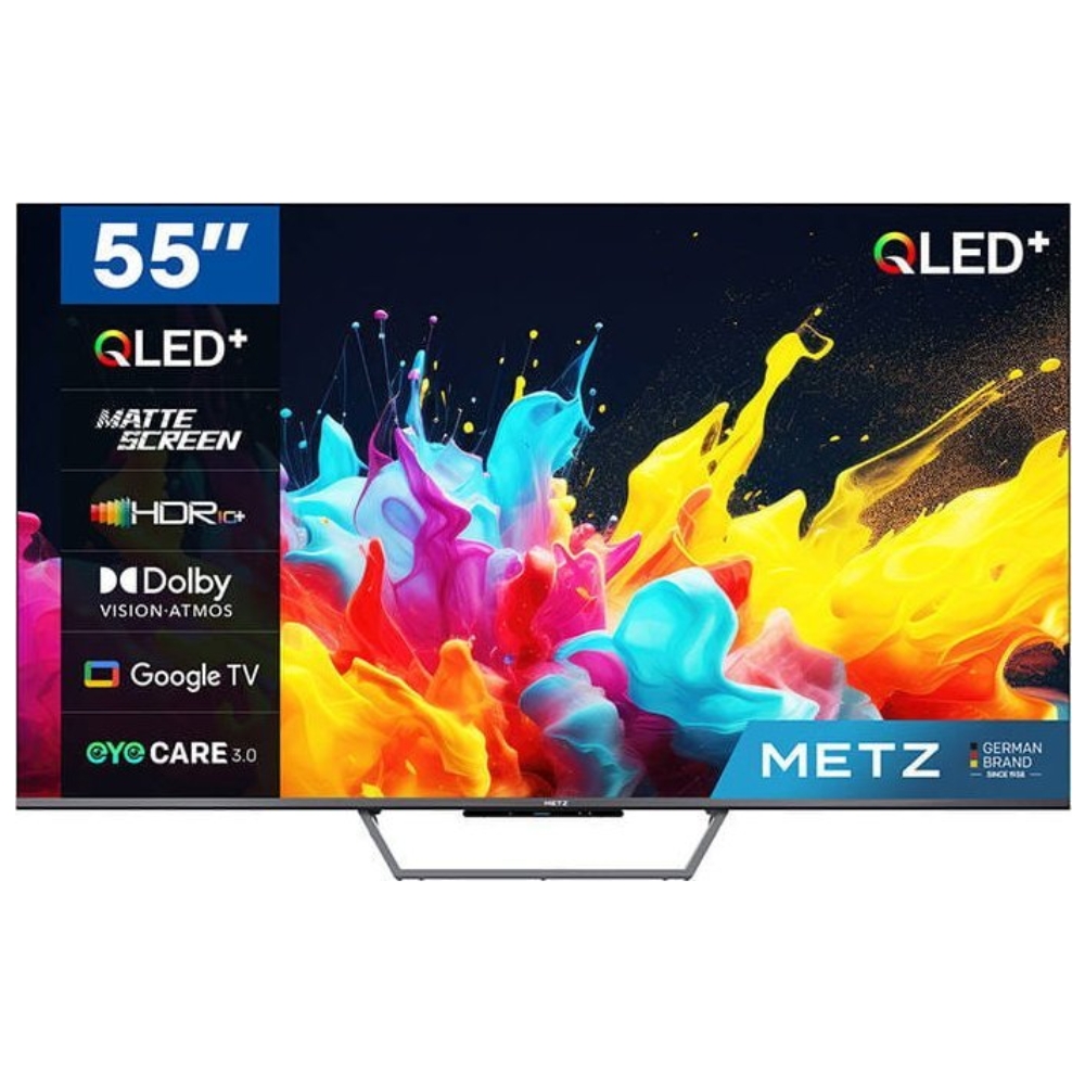 foto del prodotto metz 55mqe7600y tv 55 smart qled 4k ultra hd dvb t2 s2 google wi fi classe f