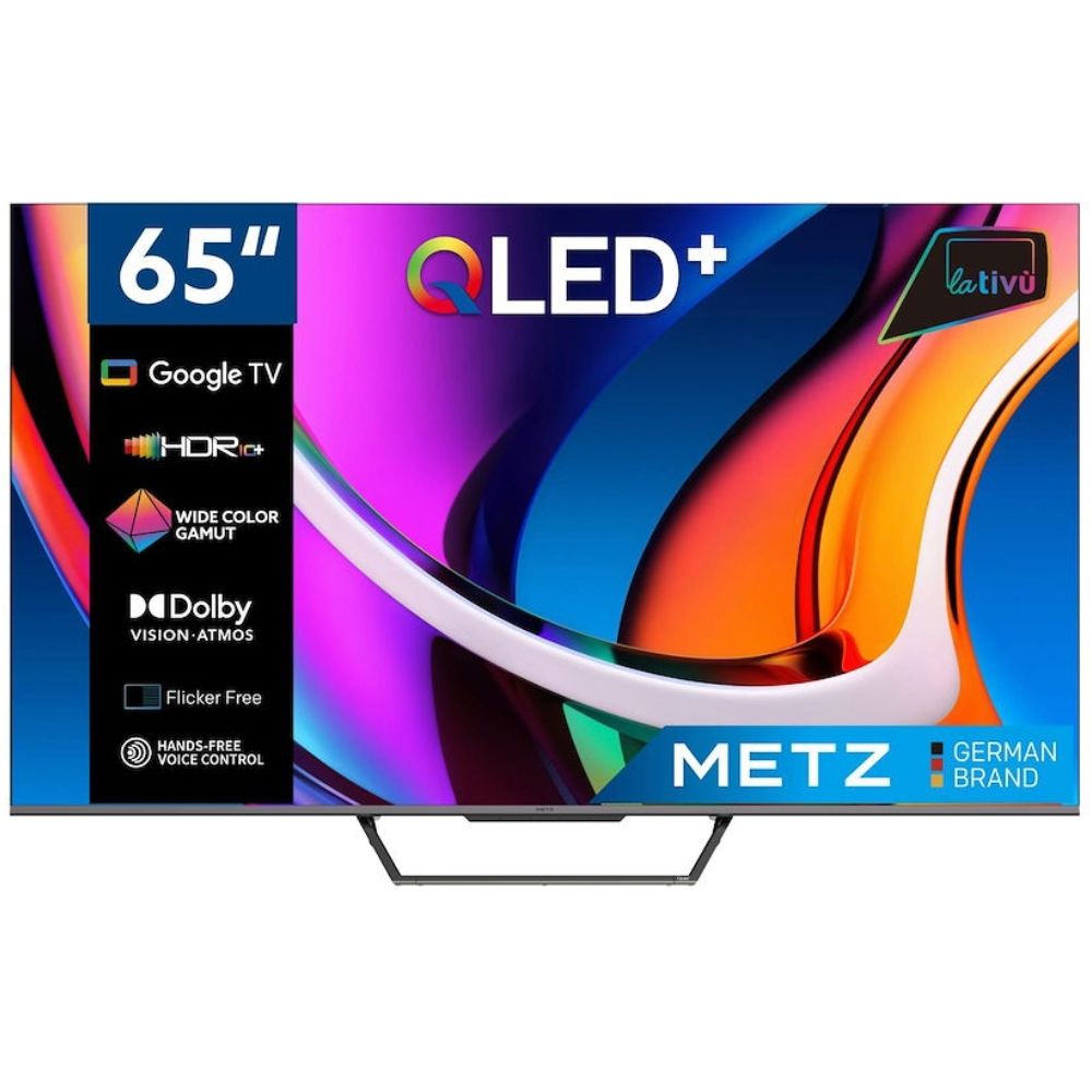 foto del prodotto metz 65mqd7500z tv qled 65 smart google ultra hd 4k dvbt2 s2 wi fi