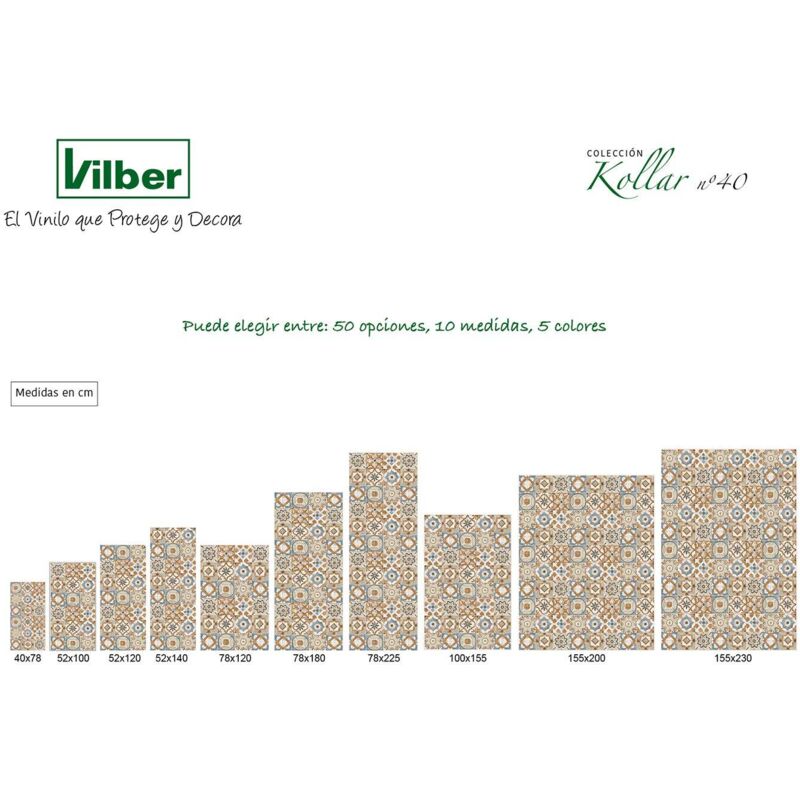 foto del prodotto metzger vilber, tappeto, vinile, kollar 40, 78 x 225 x 0.22 cm