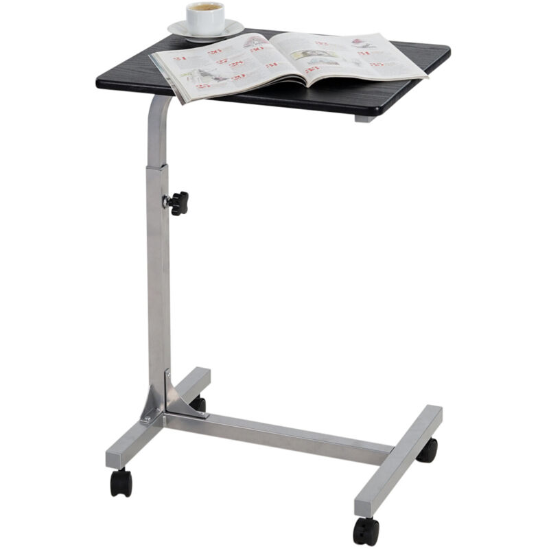 foto del prodotto meubles cosy meuble cosy tavolino da letto per laptop tavolino regolabile in altezza con 4 ruote bloccabili supporto pc per soggiorno studio