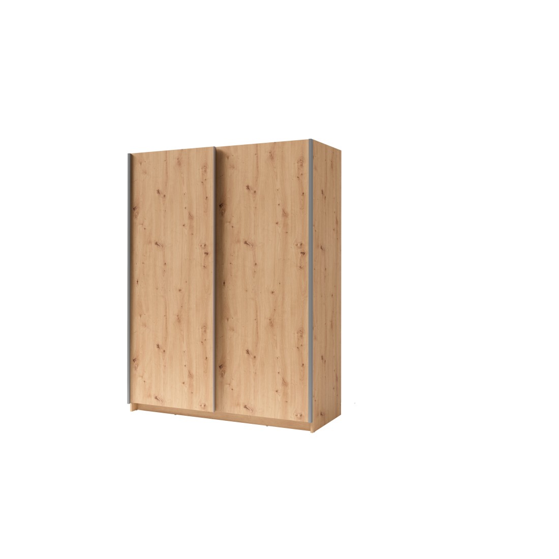 foto del prodotto meublorama armadio con 2 porte scorrevoli collezione gozu colore rovere artigiano 180 x 198 x 62 cm