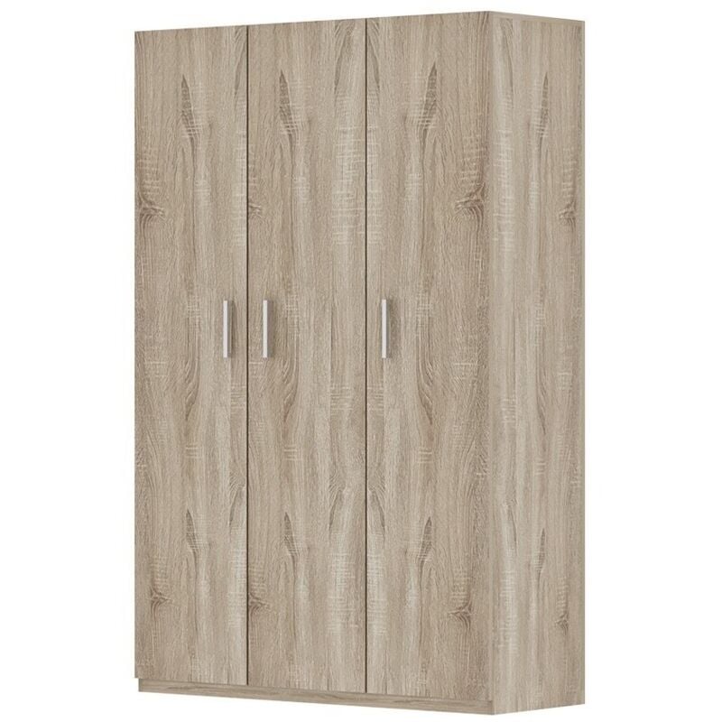 foto del prodotto meublorama - armadio contenitore, collezione tom, 3 porte in rovere sonoma