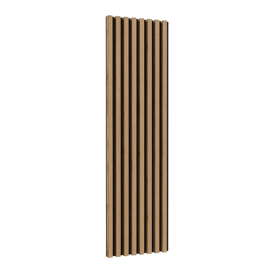foto del prodotto meublorama lamelle murali xl effetto rovere su supporto nero opaco collezione clara