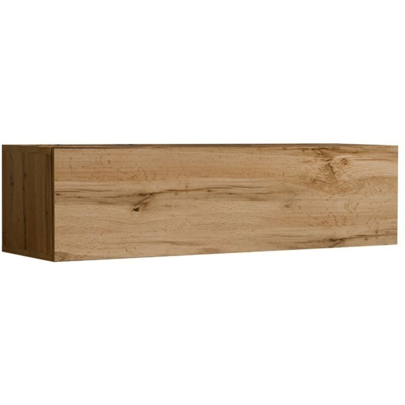 foto del prodotto meublorama - mobile porta tv sospeso colore quercia wotan 120cm collezione switch.