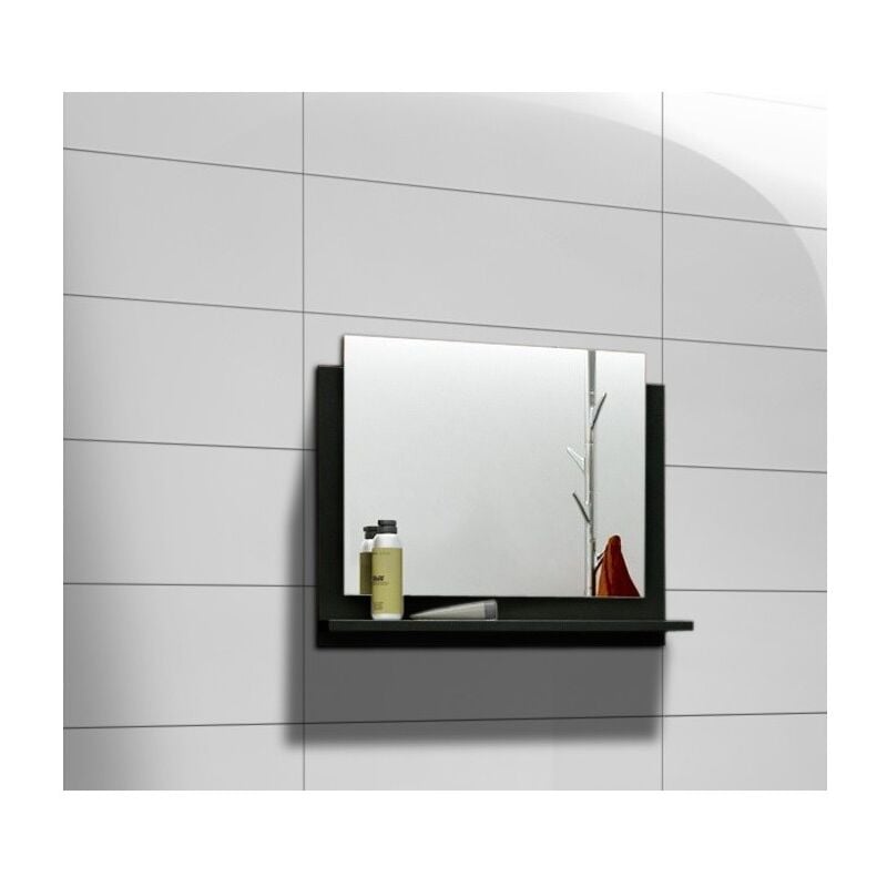 foto del prodotto meublorama specchio da bagno per la collezione owl raven bird, colore nero