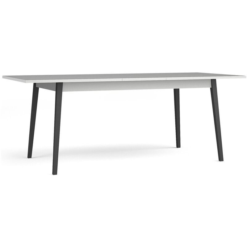 foto del prodotto meublorama tavolo estensibile 8 persone collezione isis piano grigio piedi neri