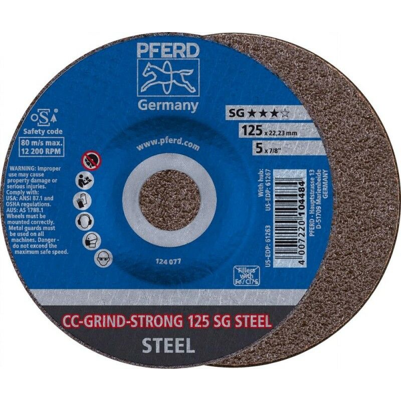 foto del prodotto meulecc grind 125 millimetri acciaio forte pferd