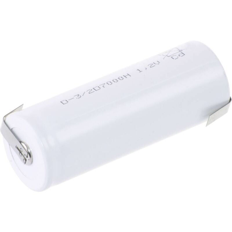 foto del prodotto mexcel d 3 2d7000h batteria ricaricabile speciale 3 2 d adatto alle alte temperature, flat top nicd 1.2 v 7000 mah