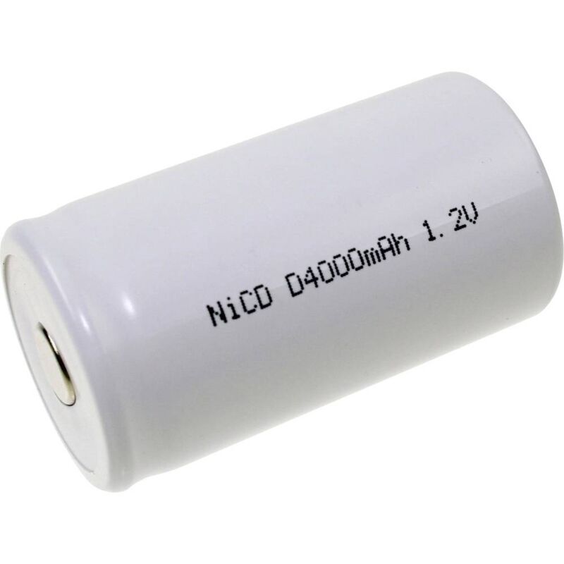 foto del prodotto mexcel d d4000h batteria ricaricabile speciale torcia d adatto alle alte temperature, flat top nicd 1.2 v 4000 mah