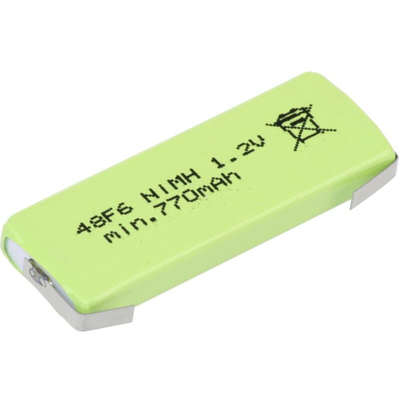 foto del prodotto mexcel hpe f6 800 batteria ricaricabile speciale prismatica linguette a saldare a u nimh 1.2 v 770 mah