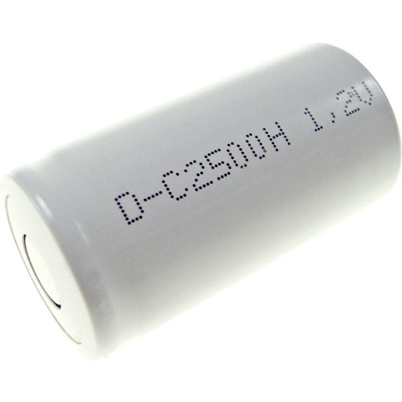 foto del prodotto mexcel sc2500h batteria ricaricabile speciale 1 2 torcia c adatto alle alte temperature, flat top nicd 1.2 v 2500 ma