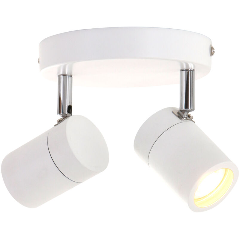 foto del prodotto mexlite faretto upround led bianco metallo 24cm 