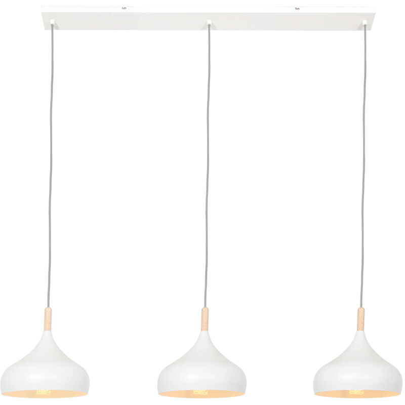 foto del prodotto mexlite lampada a sospensione bjorr bianco legno metallo