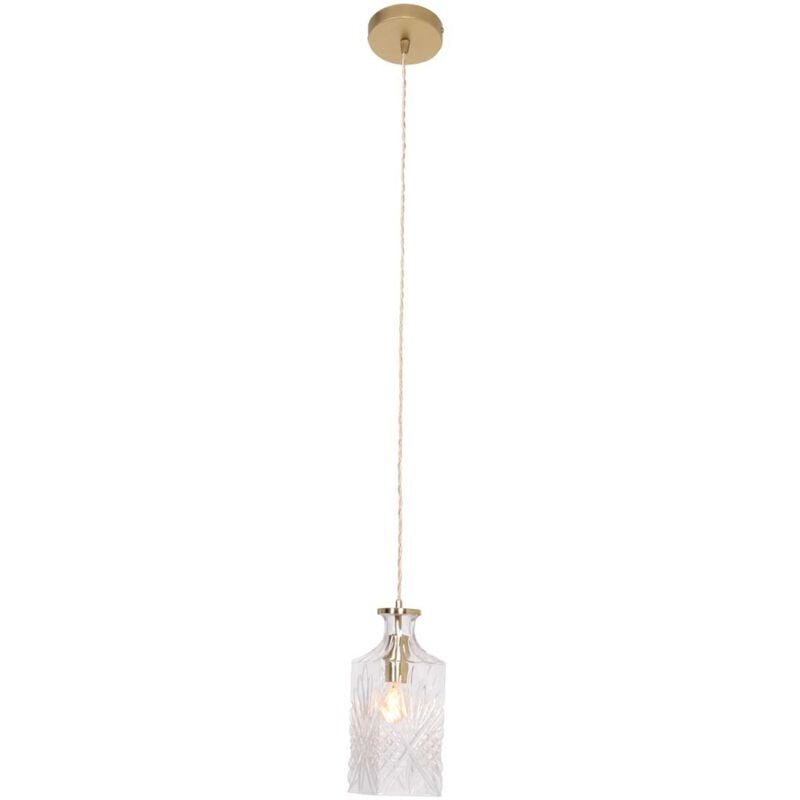 foto del prodotto mexlite lampada a sospensione grazio glass ottone vetro