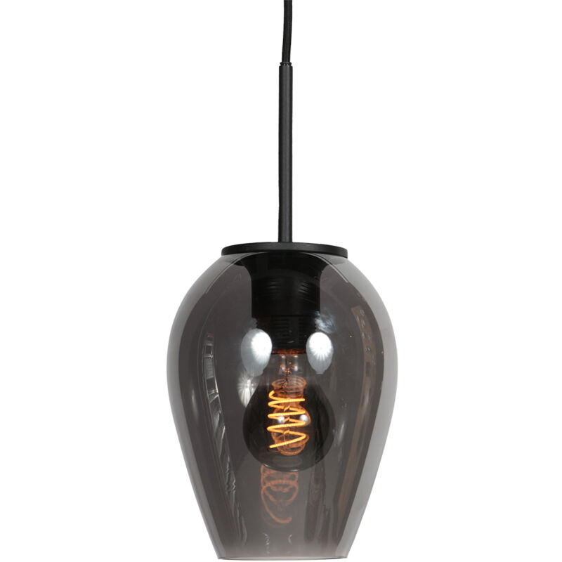 foto del prodotto mexlite lampada a sospensione haloswap nero vetro vetro