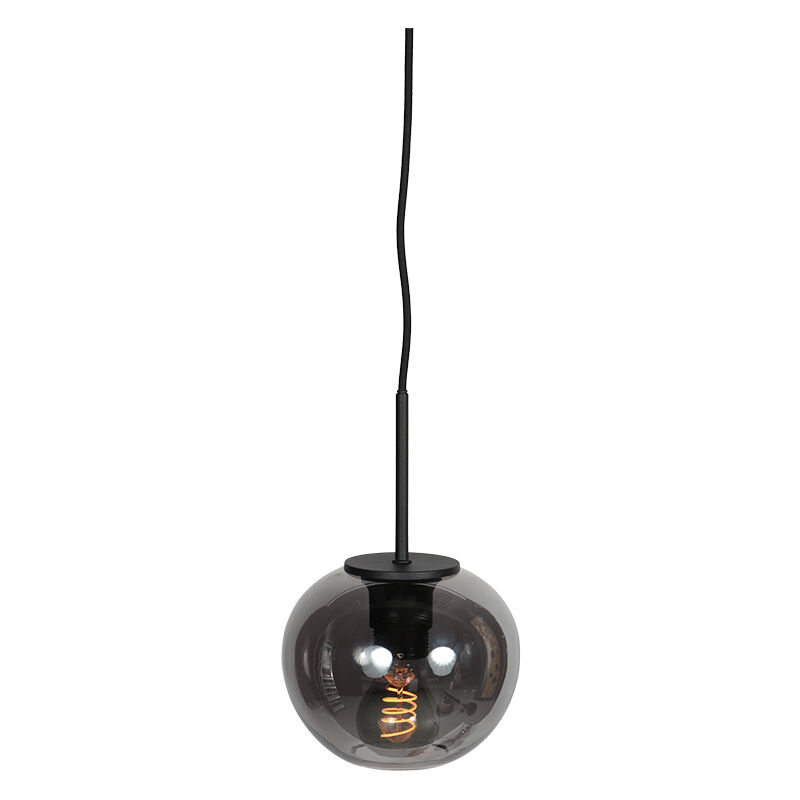 foto del prodotto mexlite lampada a sospensione haloswap nero vetro vetro