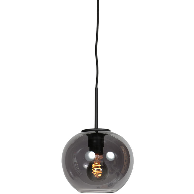foto del prodotto mexlite lampada a sospensione haloswap nero vetro vetro
