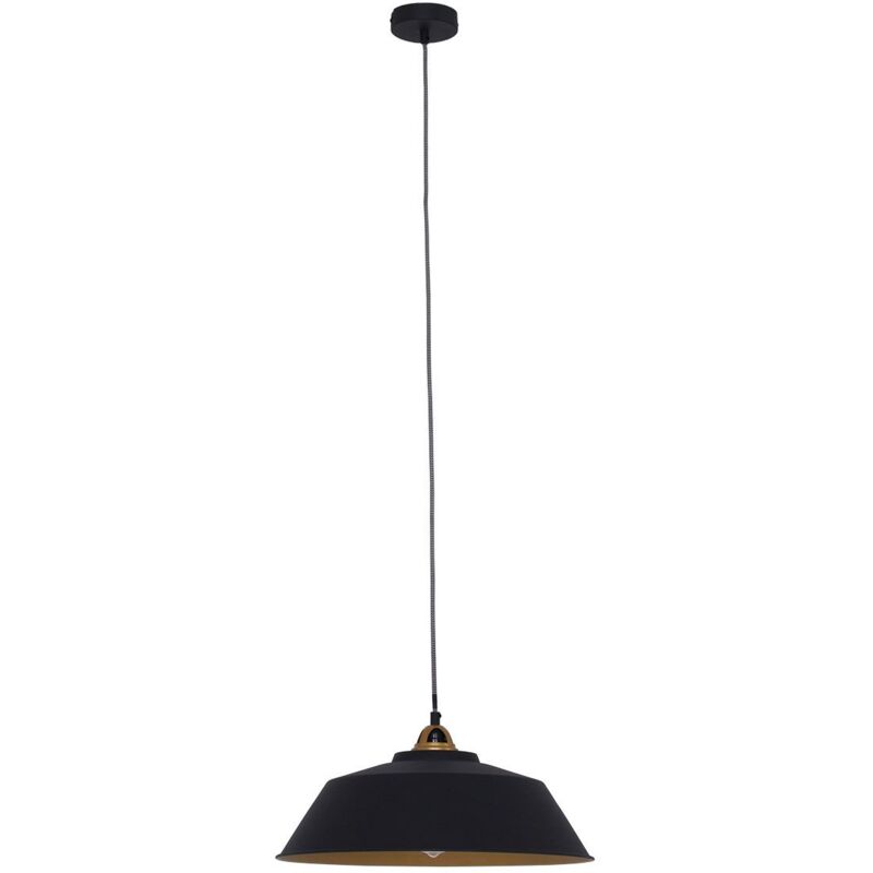 foto del prodotto mexlite lampada a sospensione nove nero metallo 42cm