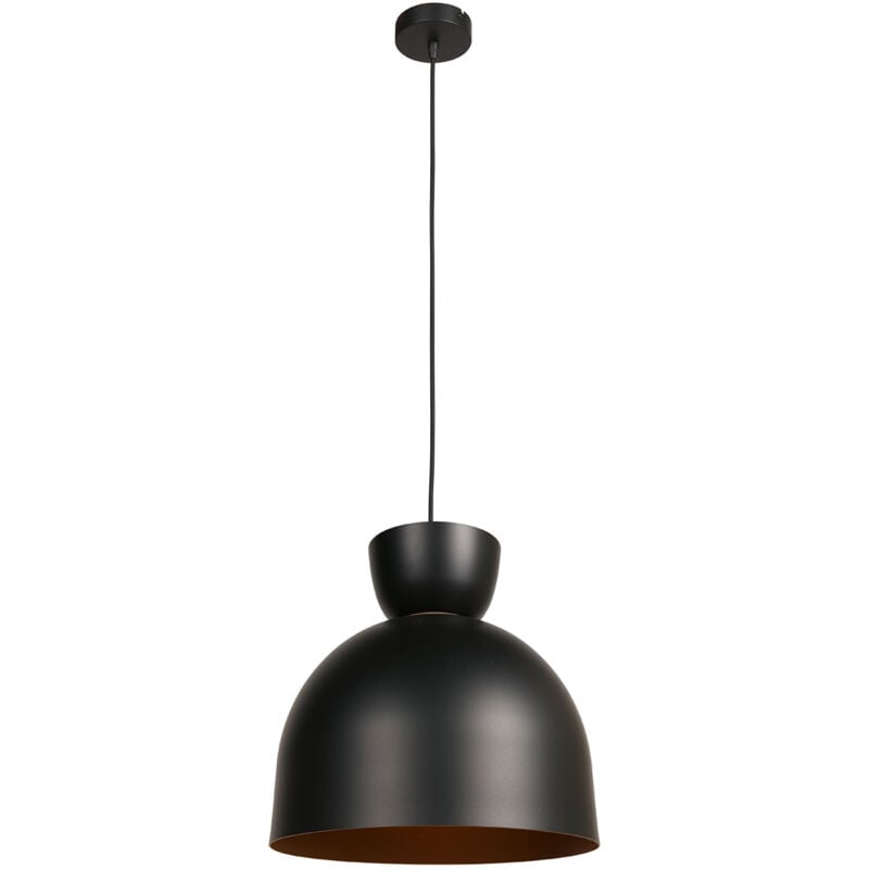 foto del prodotto mexlite lampada a sospensione skandina nero metallo 
