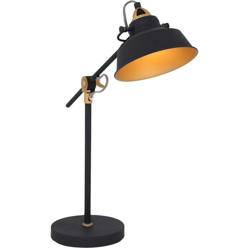 foto del prodotto mexlite lampada da tavolo nove nero metallo 18cm 