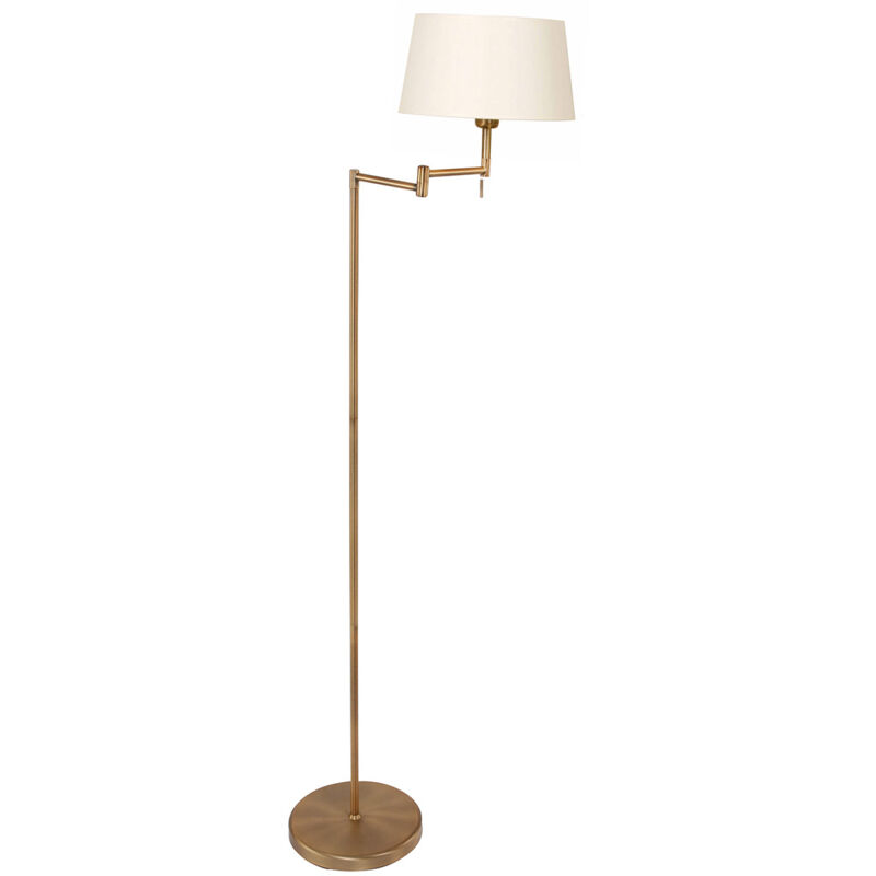 foto del prodotto mexlite lampada da terra bella bronzo metallo tessuto 