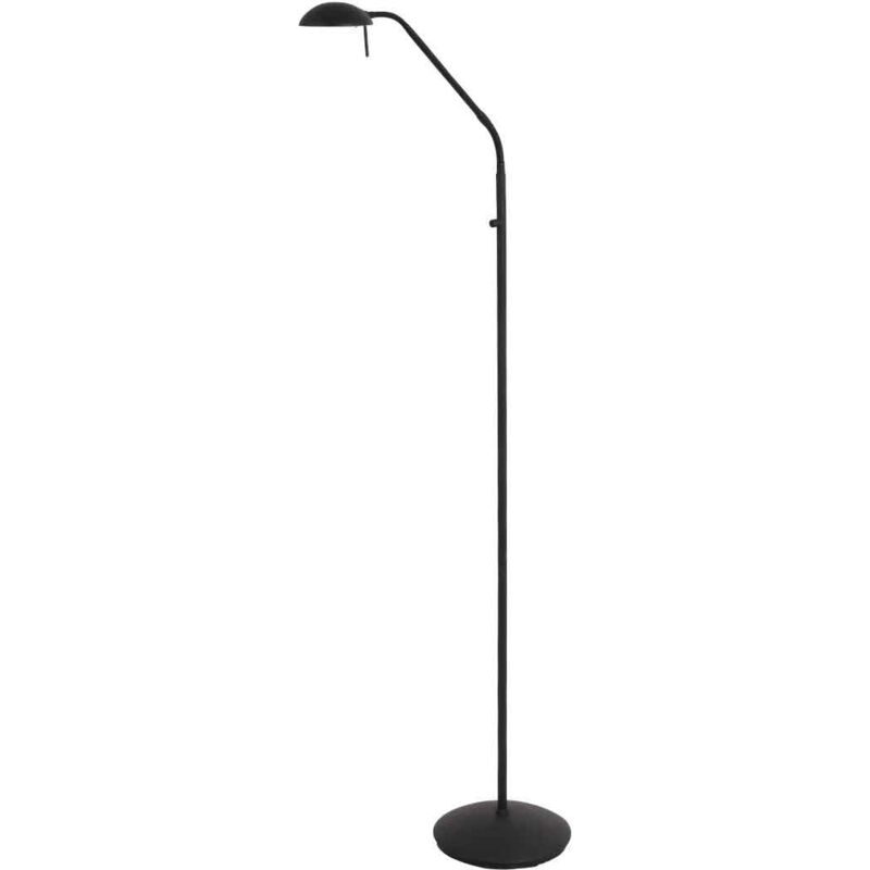 foto del prodotto mexlite lampada da terra biron nero vetro metallo 