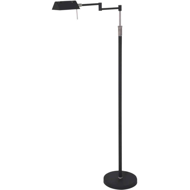 foto del prodotto mexlite lampada da terra karl nero vetro metallo 