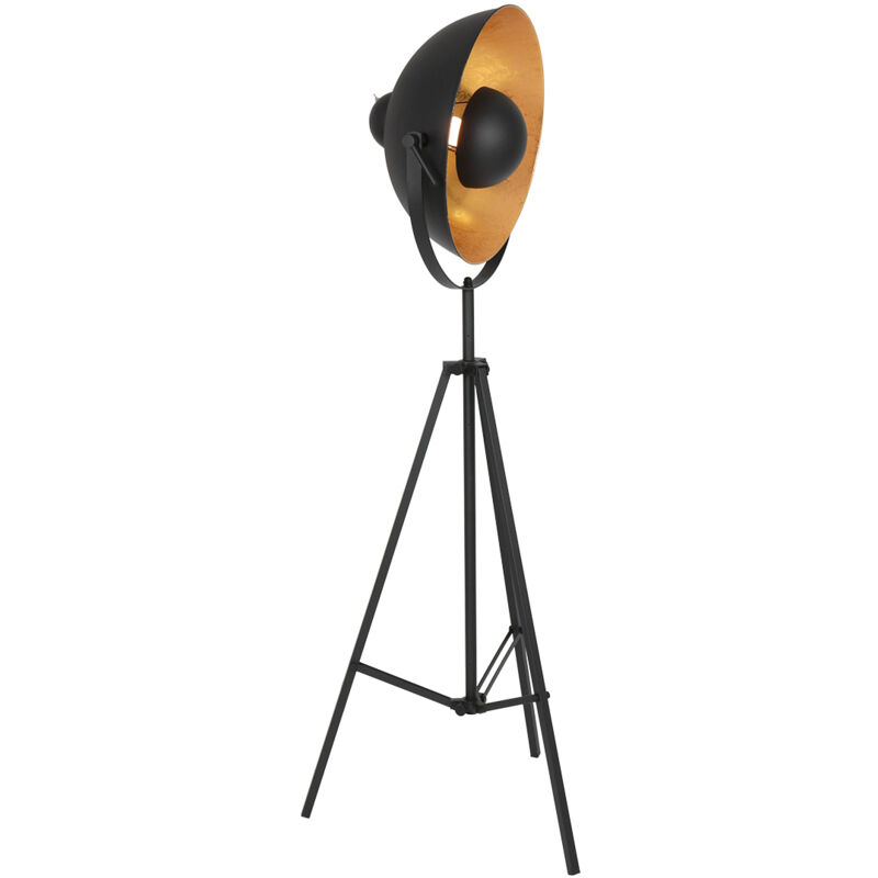 foto del prodotto mexlite lampada da terra sunflower nero metallo 74cm