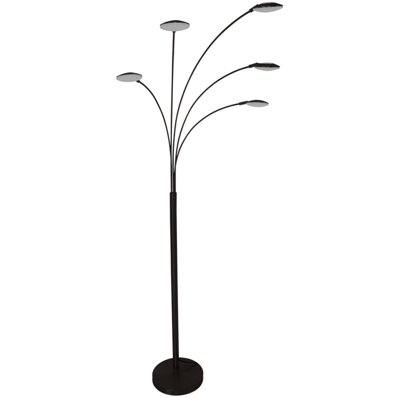 foto del prodotto mexlite lampada da terra synna nero metallo led 