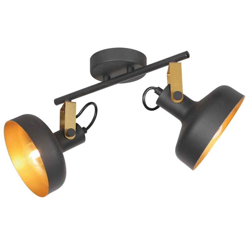 foto del prodotto mexlite steinhauer lampada da parete prato nero metallo faretto