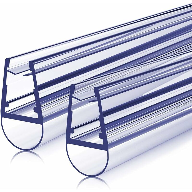 foto del prodotto meykoers guarnizione per box doccia 2x100cm guarnizioni di ricambio, guarnizioni inferiori pvc per vetro da 7 8mm s01