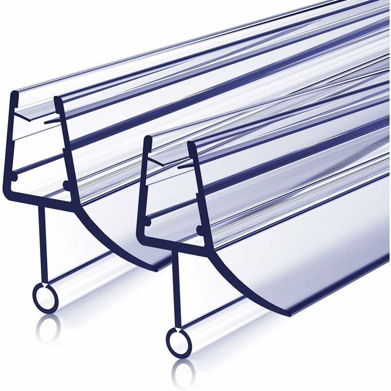 foto del prodotto meykoers guarnizione per box doccia 2x60cm guarnizioni di ricambio, guarnizioni inferiori pvc per vetro da 4 6mm s02