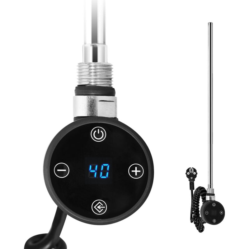 foto del prodotto meykoers kit nero resistenze elettrico per termoarredo, 600 watt resistenza elettrica per scaldasalviette