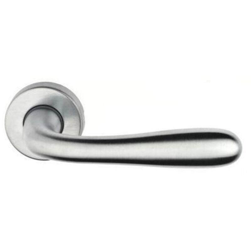 foto del prodotto mezza maniglia 'goccia'cr.sat. c/ros tonda sx 4 pz