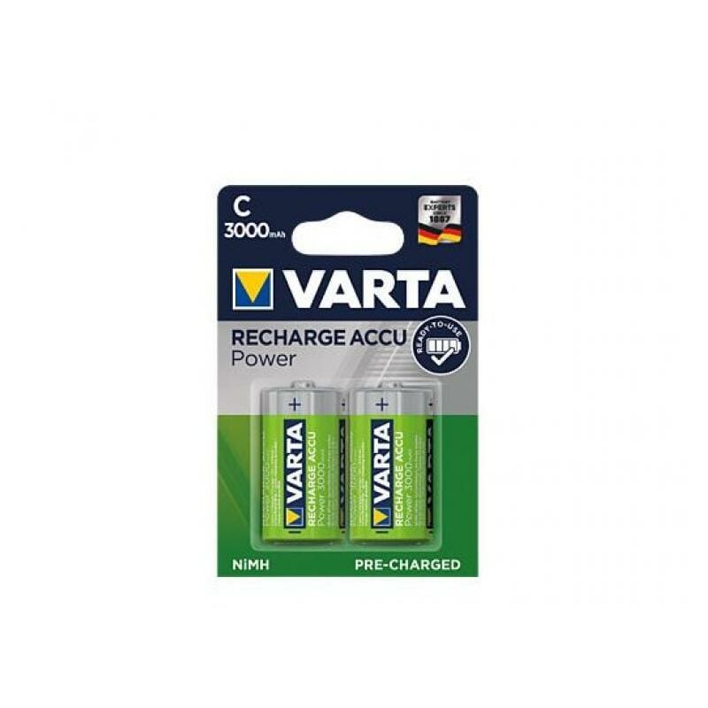 foto del prodotto mezze torce ricaricabili varta 056714101402 2 pezzi 3000mah