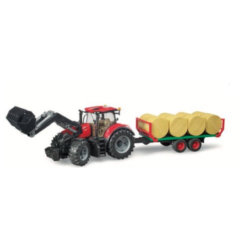 foto del prodotto mezzo agricolo bruder 03198 case trattore ih optum 300cvx con rimorchi