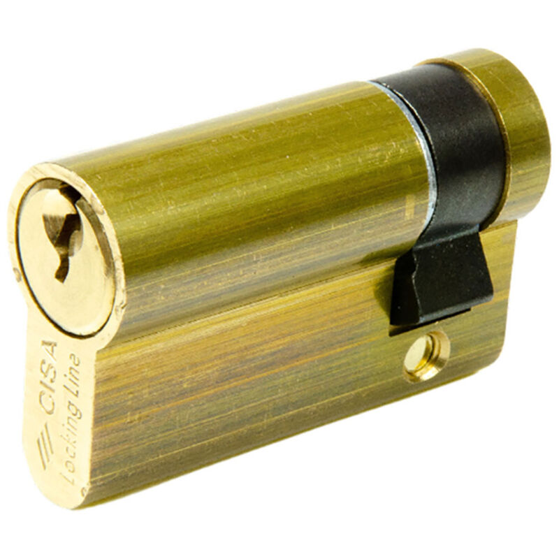 foto del prodotto mezzo cilindro cisa logo std 40mm 08030.02.0