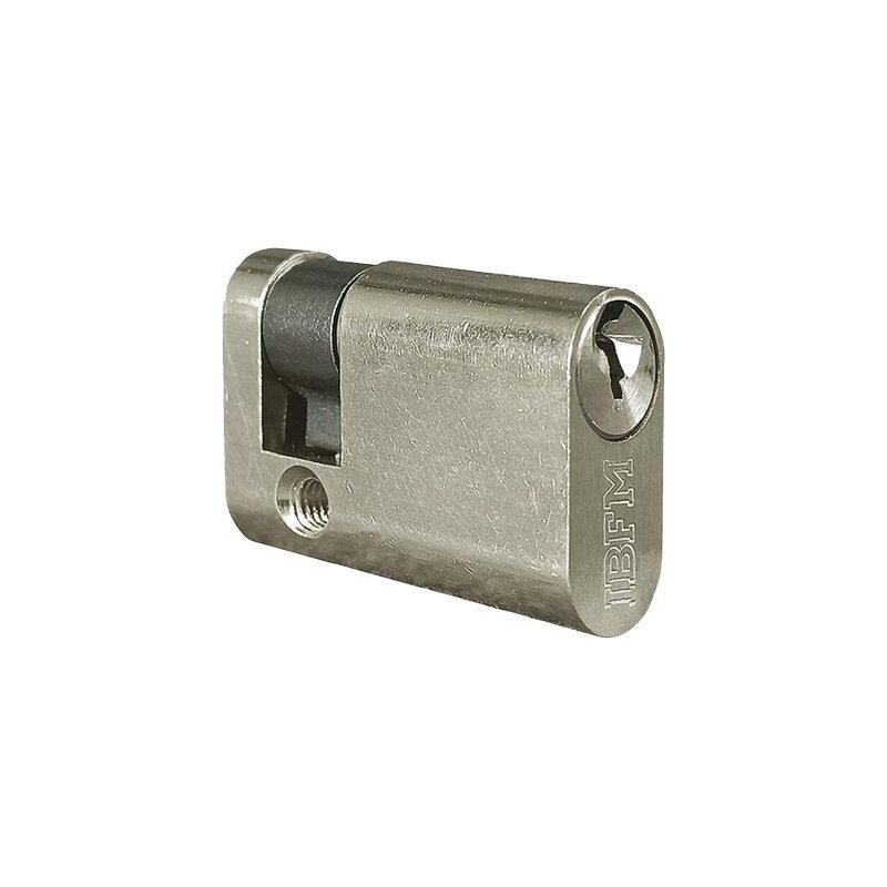foto del prodotto mezzo cilindro ovale 2401 cs ka ibfm ottone cromo satinato 3 mm 40 30 10 ka