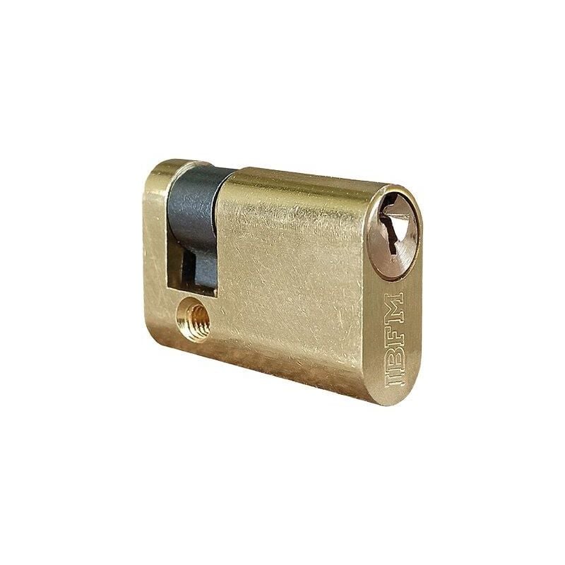 foto del prodotto mezzo cilindro ovale 2401 ol ibfm ottone lucido chiavi 3 mm 40 30 10