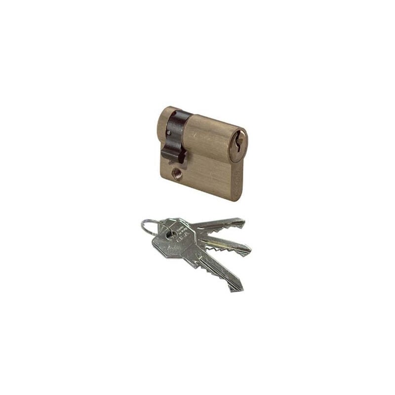 foto del prodotto mezzo cilindro sagomato 0g304 cisa ottone chiavi 3 camma din mm 40 30 10