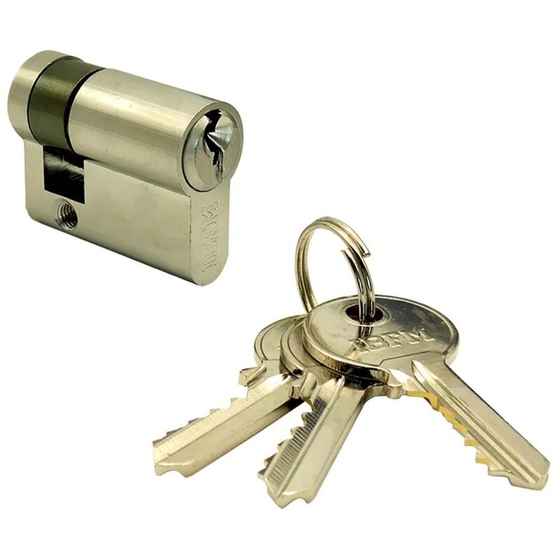 foto del prodotto mezzo cilindro sagomato 2303 ibfm ott.crom.satin chiavi 3 mm 40 30 10