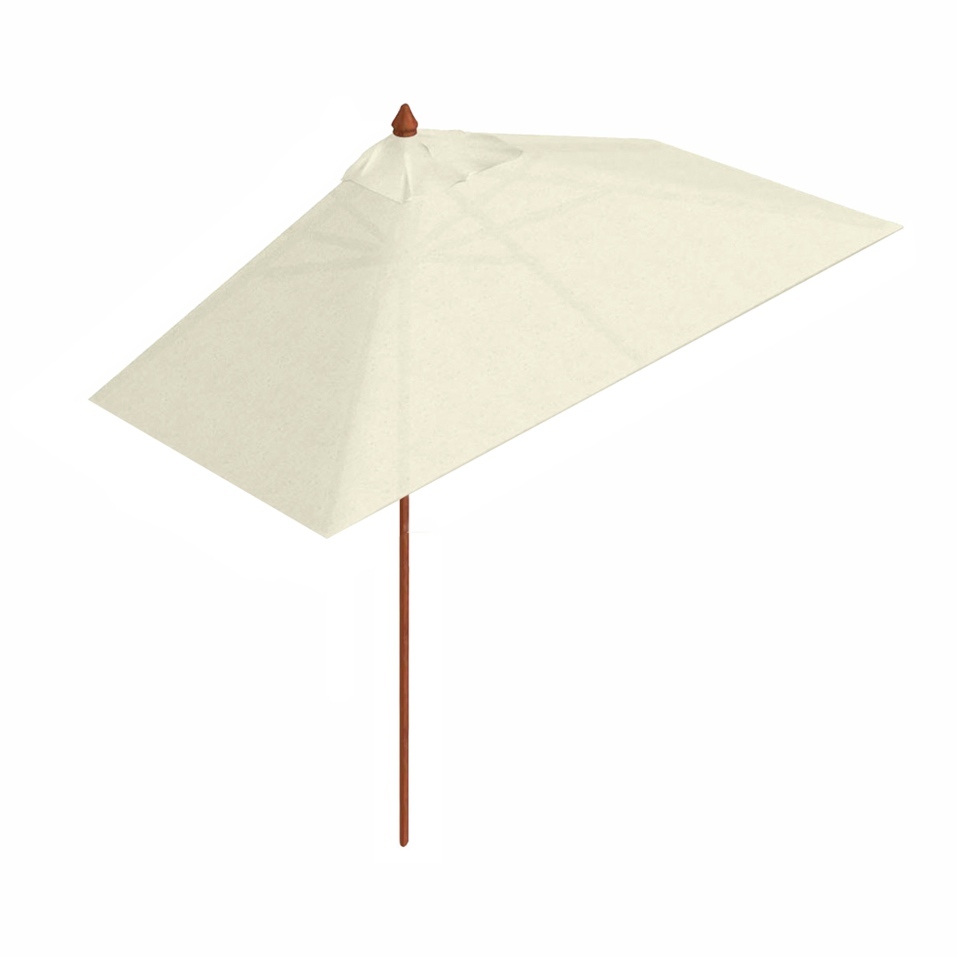foto del prodotto mezzo ombrellone da giardino 1,5x3m palo in legno ecr 