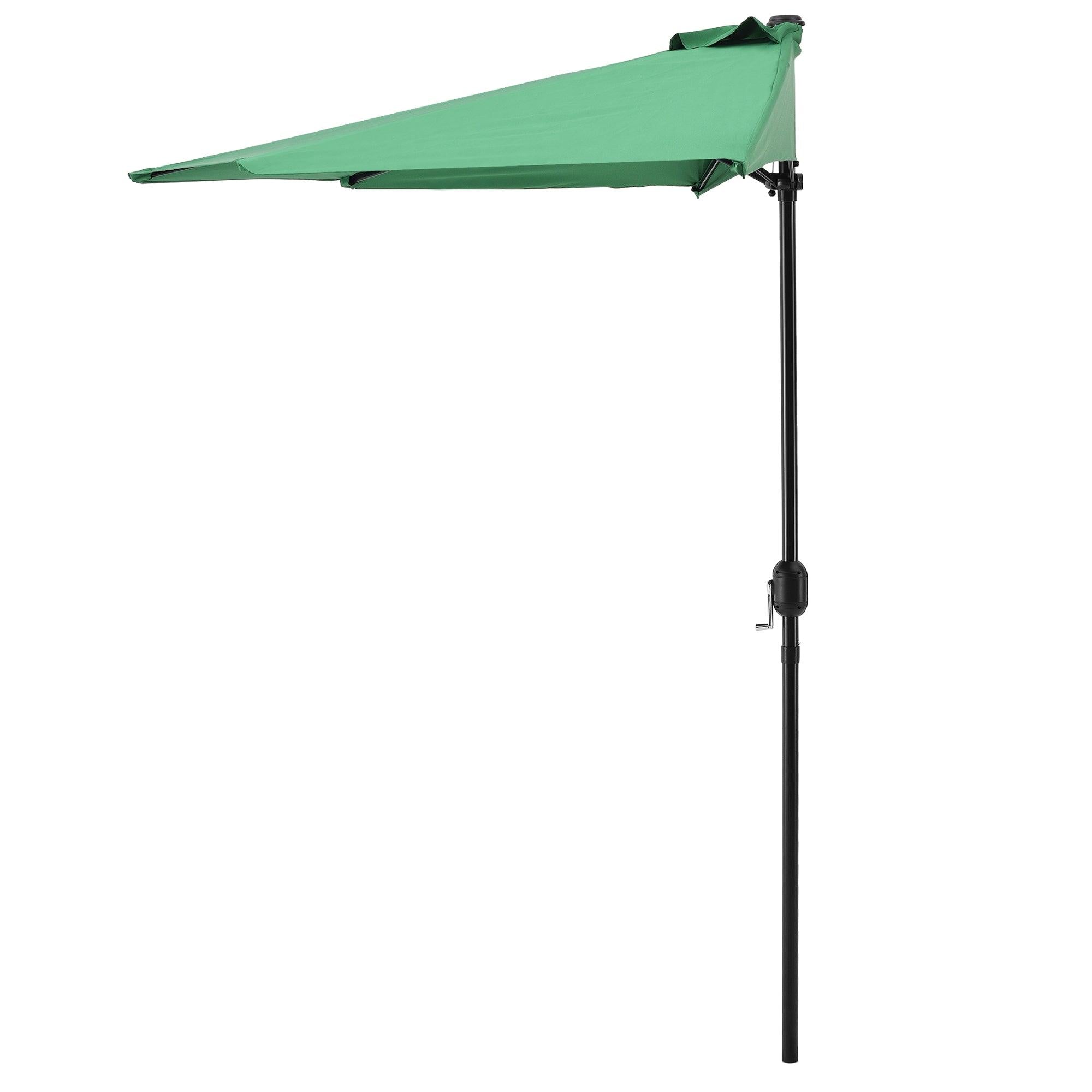 foto del prodotto mezzo ombrellone terrazza balcone poliestere 300 cm verde 03 0001612