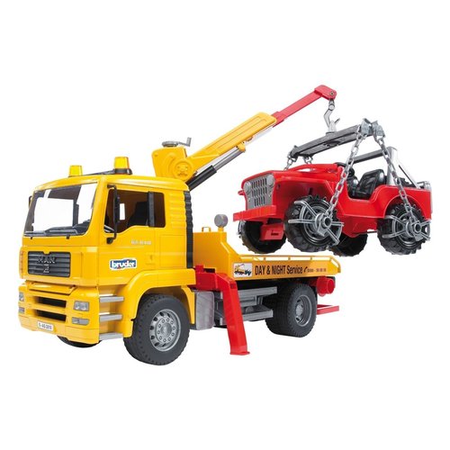 foto del prodotto mezzo stradale bruder 02750 man camion trasporto jeep
