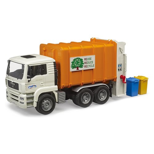 foto del prodotto mezzo stradale bruder 02772 man camion nettezza urbana 1 16